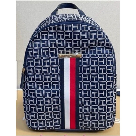 Tommy Hilfiger Logo Backpack Navy NWT main image 5
